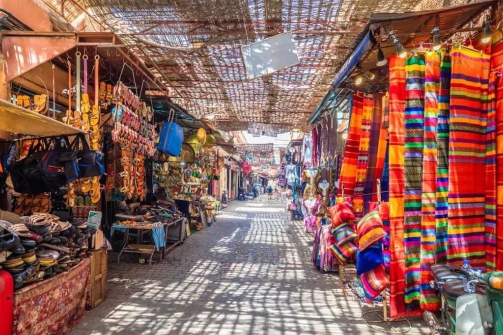 Sunny Terrace & Comfy Beds In Marrakech Apartment Marrakesh Exterior foto
